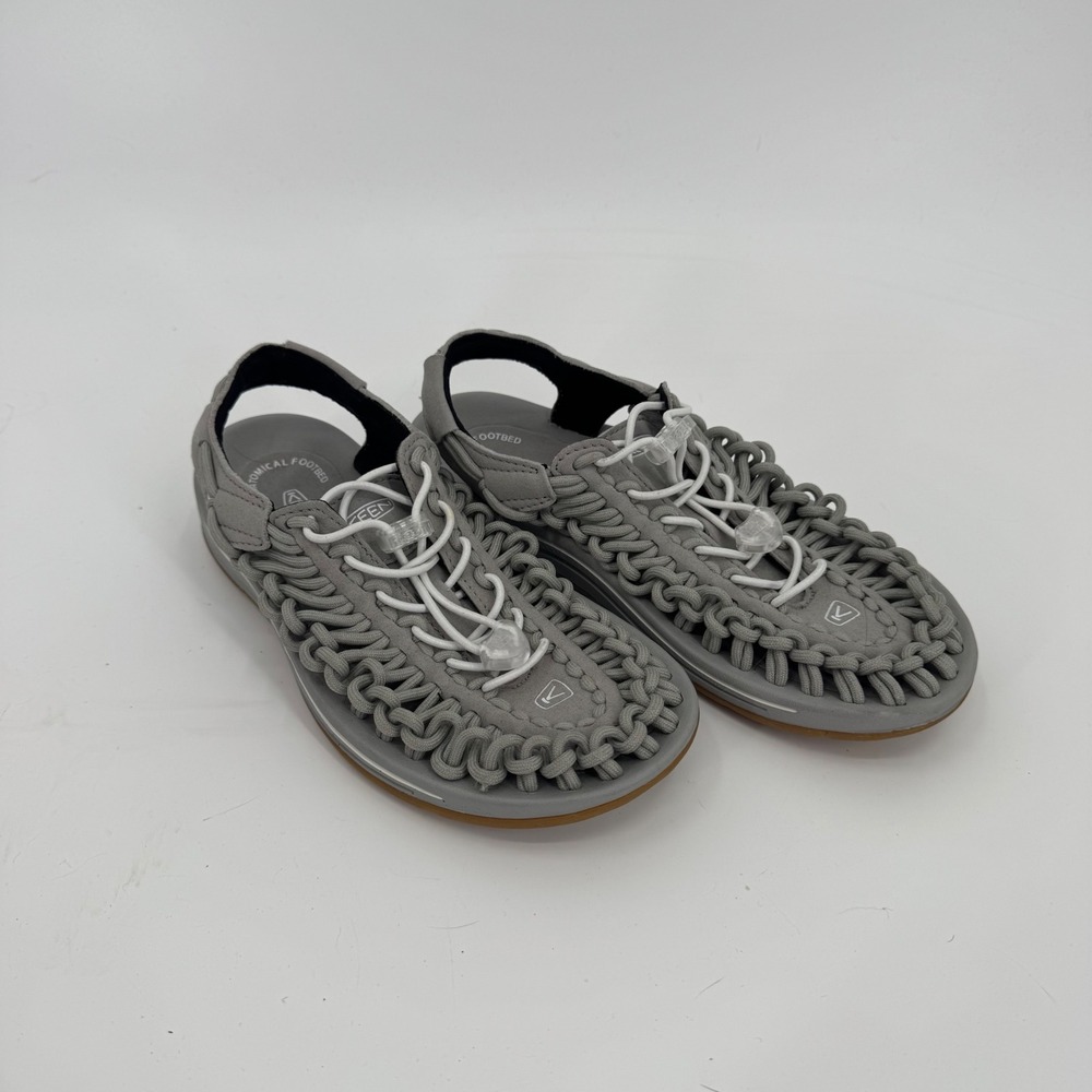 Keen Uneek Hiking Sandals Women Size 6  Grey Washable Braided Cord